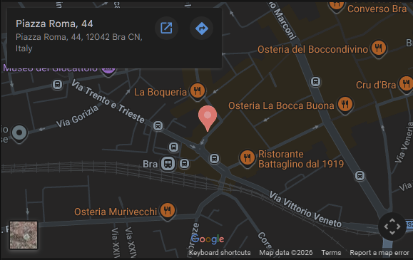 Mappa Royal Kebab Center — Piazza Roma 44, Bra
